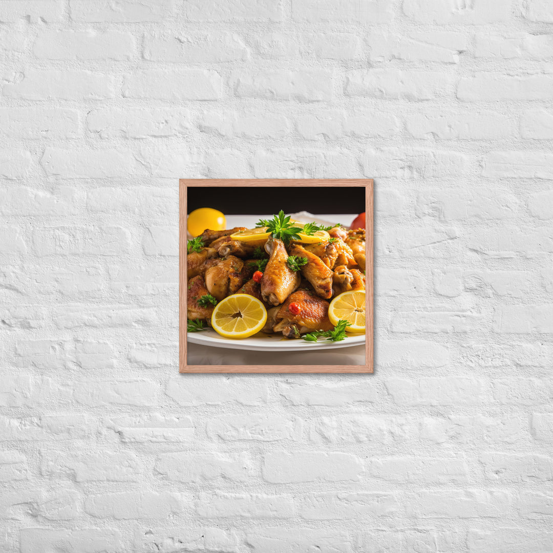 Honey Mustard Wings Framed poster 🤤 from Yumify.AI