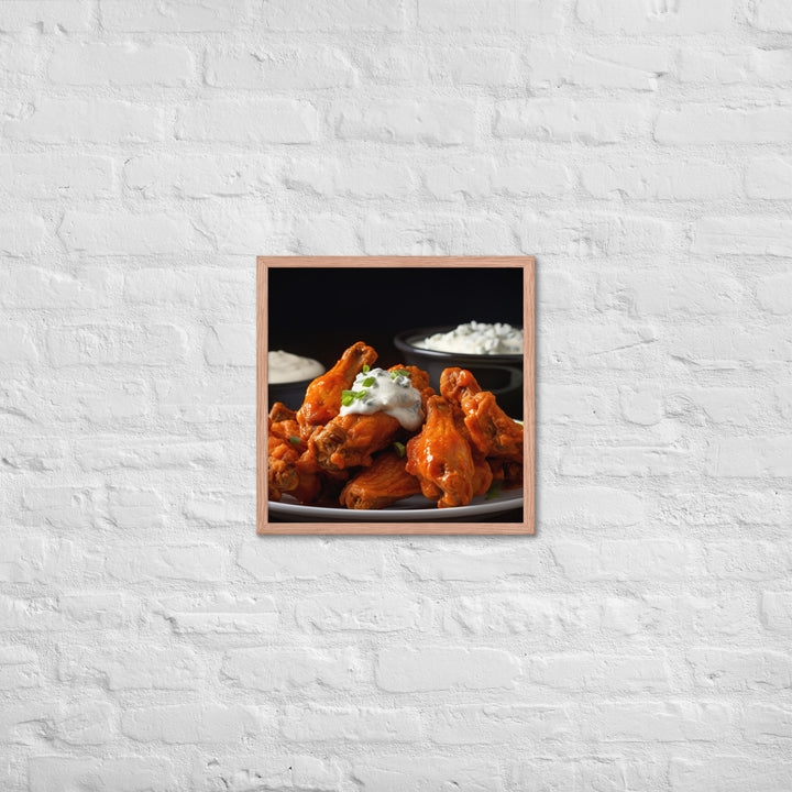 Buffalo Wings Framed poster 🤤 from Yumify.AI