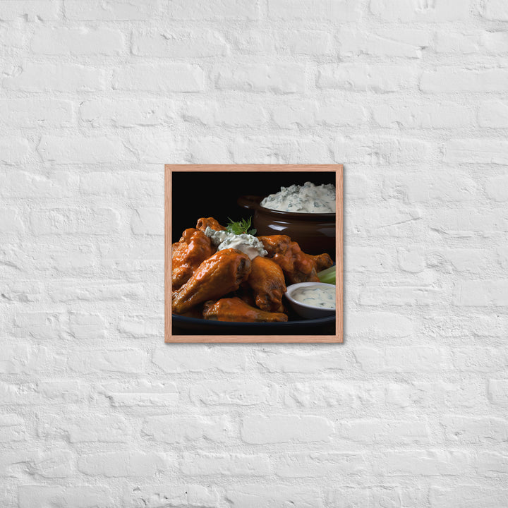 Buffalo Wings Framed poster 🤤 from Yumify.AI