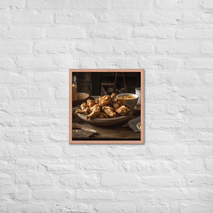 Honey Mustard Wings Framed poster 🤤 from Yumify.AI