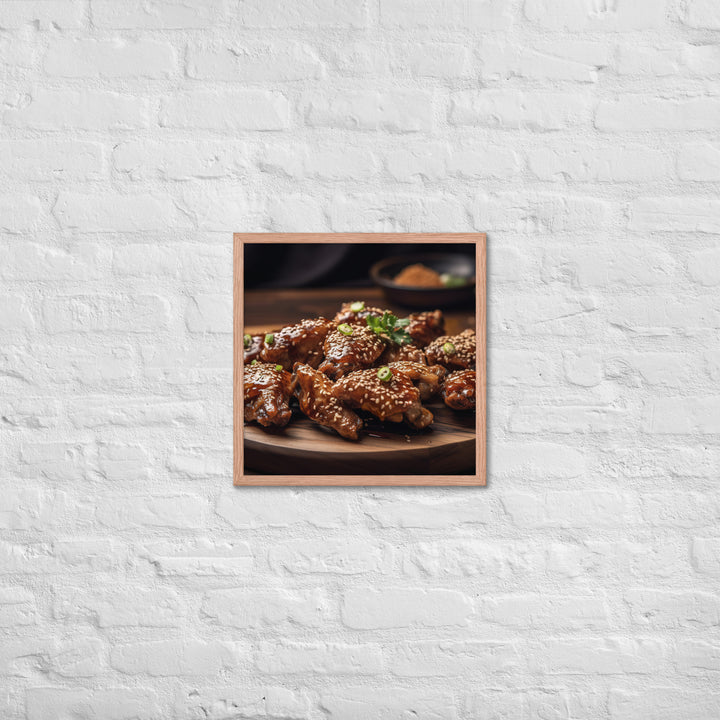 Teriyaki Wings Framed poster 🤤 from Yumify.AI