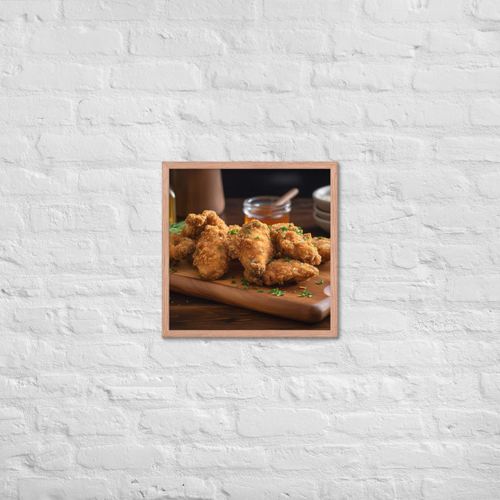 Garlic Parmesan Wings Framed poster 🤤 from Yumify.AI