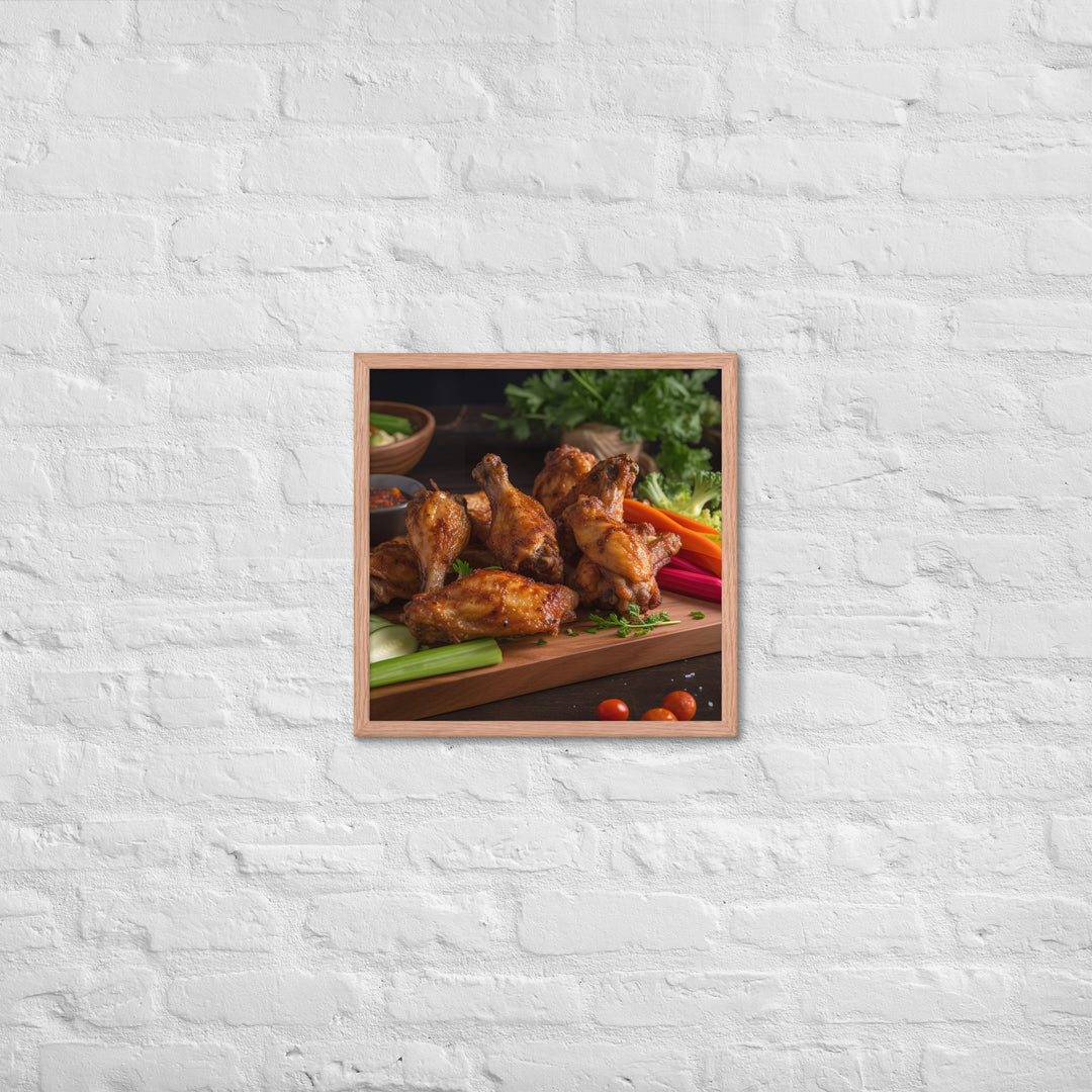 BBQ Wings Framed poster 🤤 from Yumify.AI