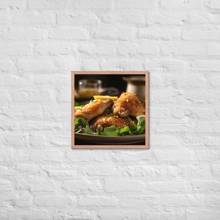 Lemon Pepper Wings Framed poster 🤤 from Yumify.AI