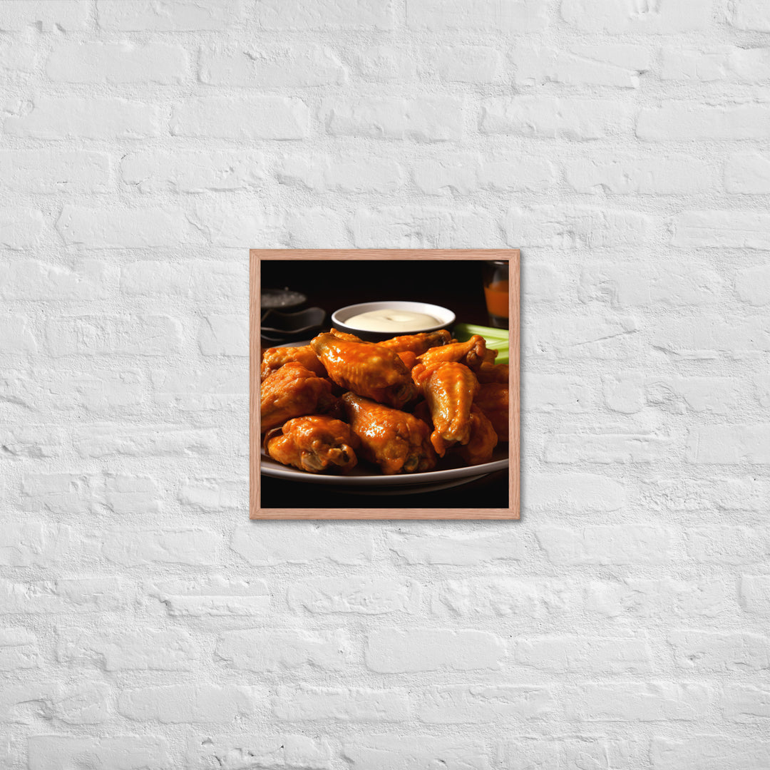 Buffalo Wings Framed poster 🤤 from Yumify.AI