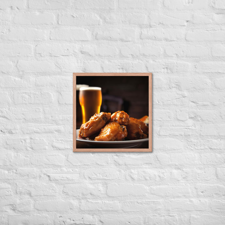 Buffalo Wings Framed poster 🤤 from Yumify.AI