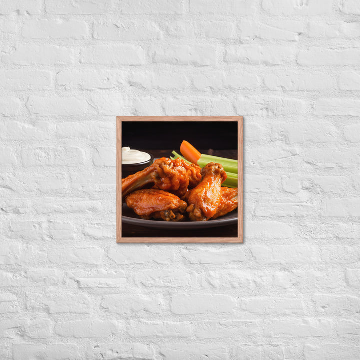 Buffalo Wings Framed poster 🤤 from Yumify.AI