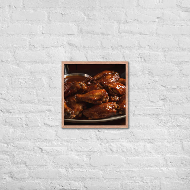 BBQ Wings Framed poster 🤤 from Yumify.AI