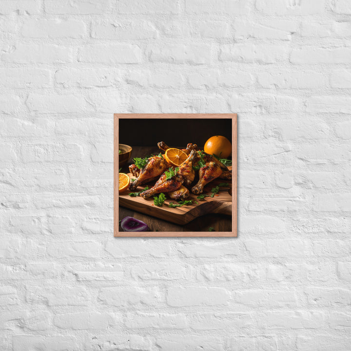 BBQ Wings Framed poster 🤤 from Yumify.AI