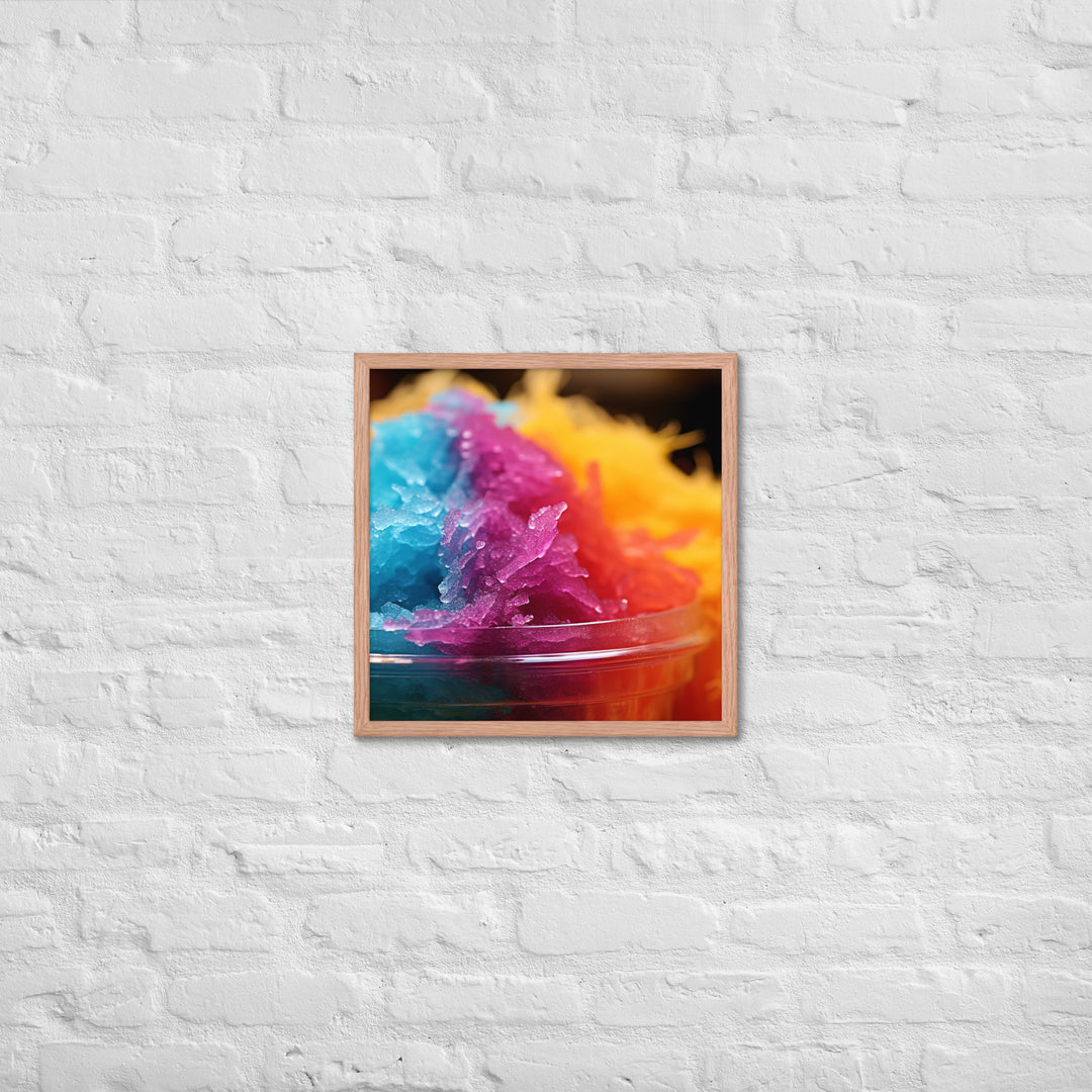 Shave Ice Framed poster 🤤 from Yumify.AI