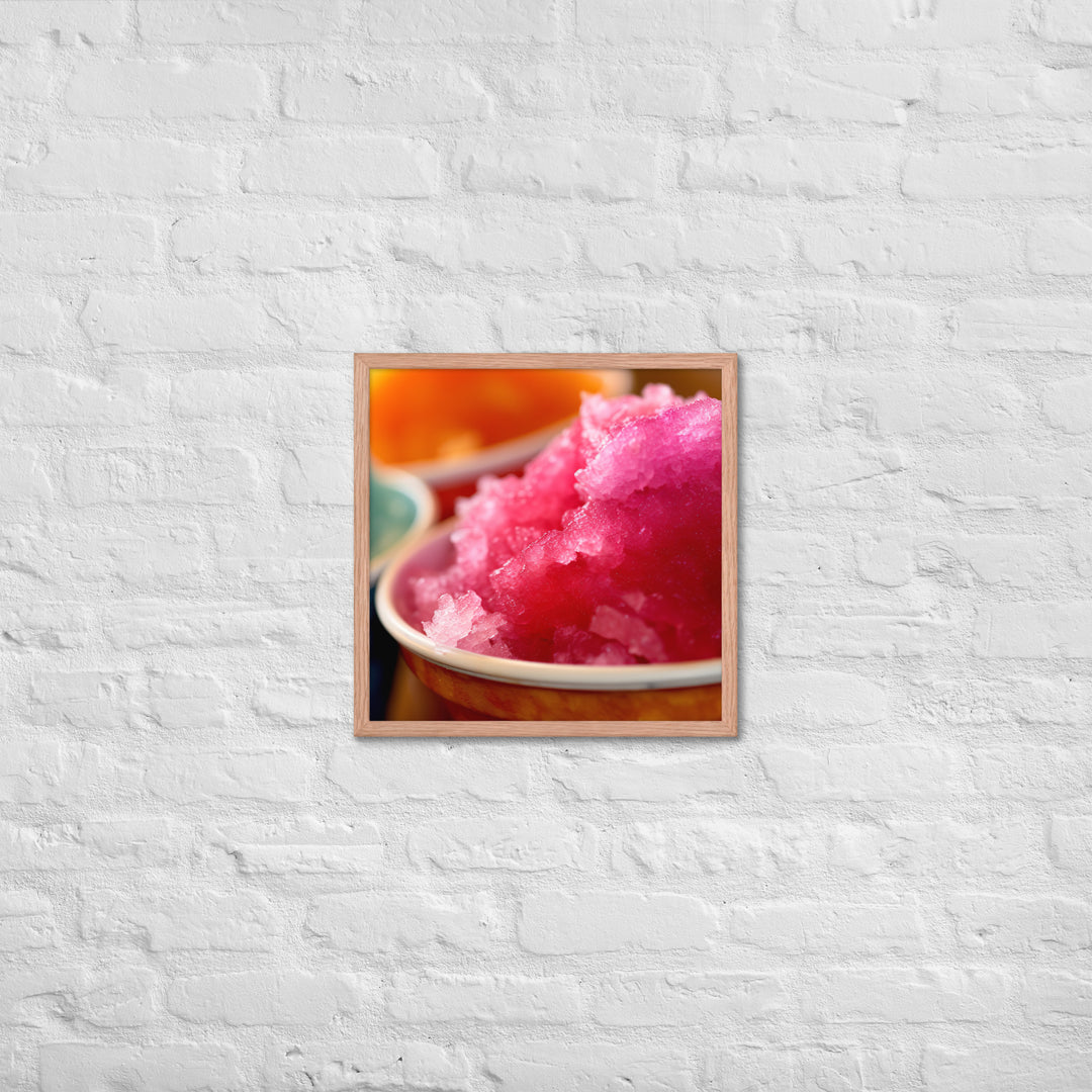 Shave Ice Framed poster 🤤 from Yumify.AI