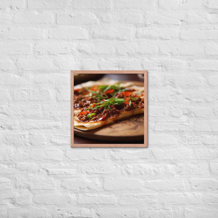 Lahmacun Framed poster 🤤 from Yumify.AI