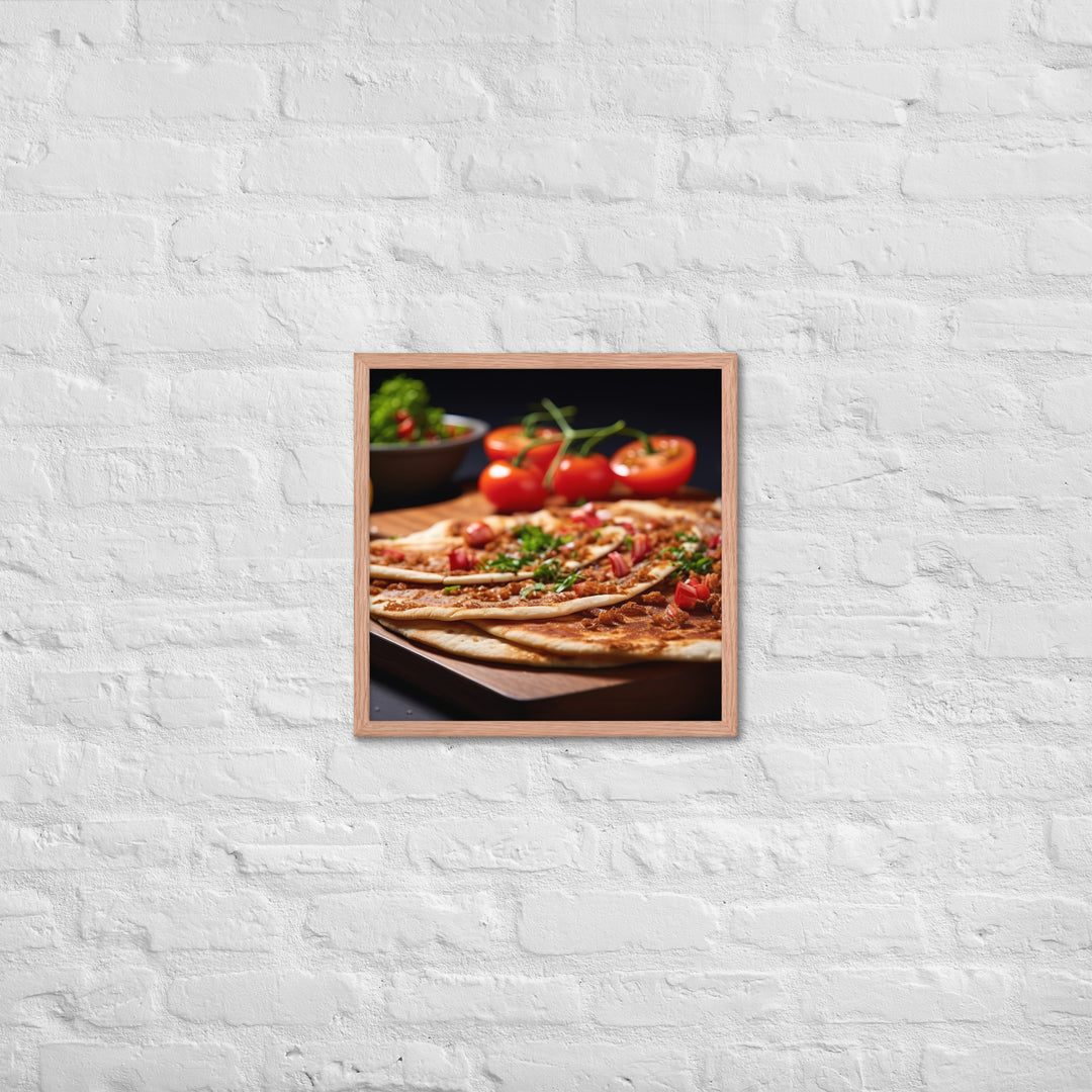 Lahmacun Framed poster 🤤 from Yumify.AI