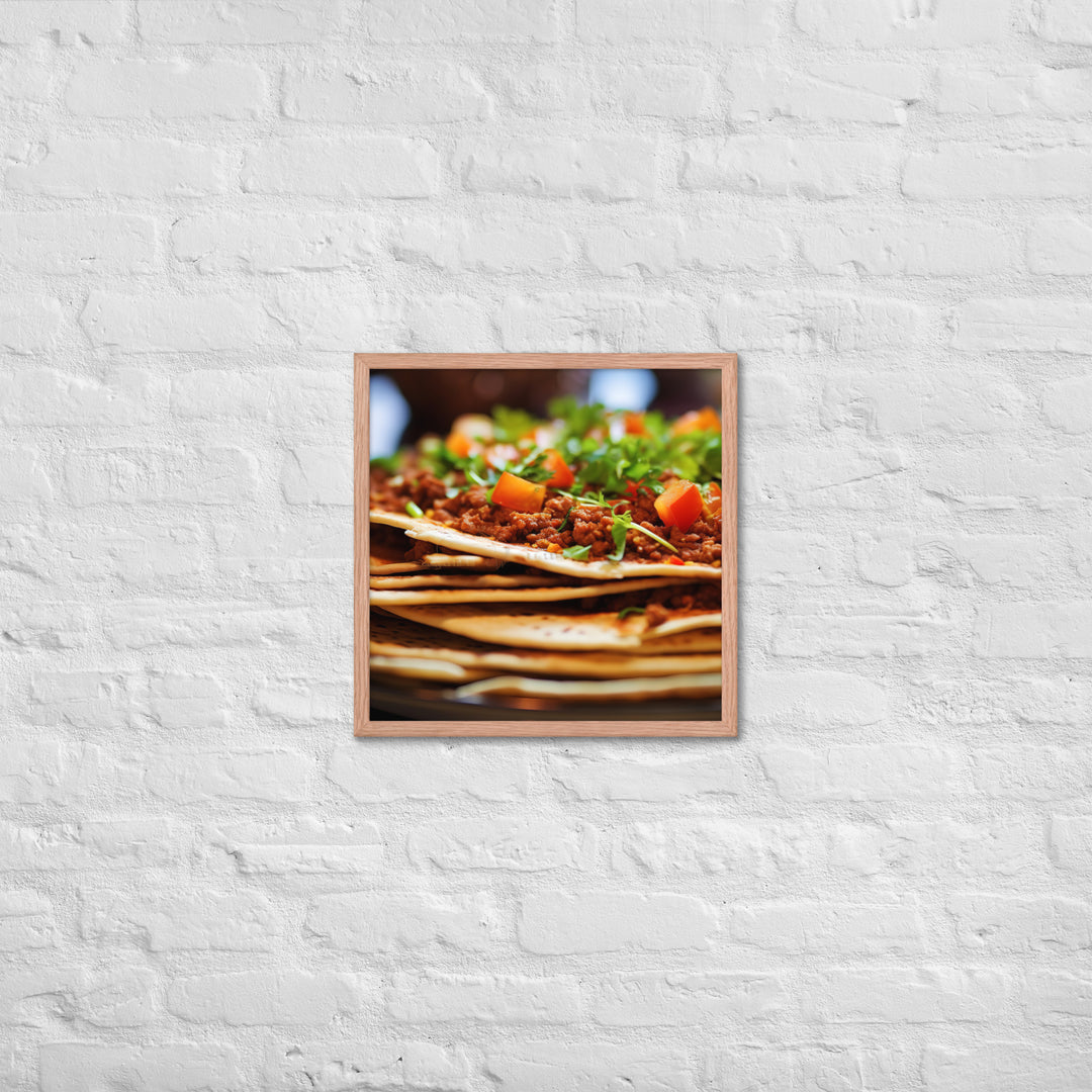 Lahmacun Framed poster 🤤 from Yumify.AI