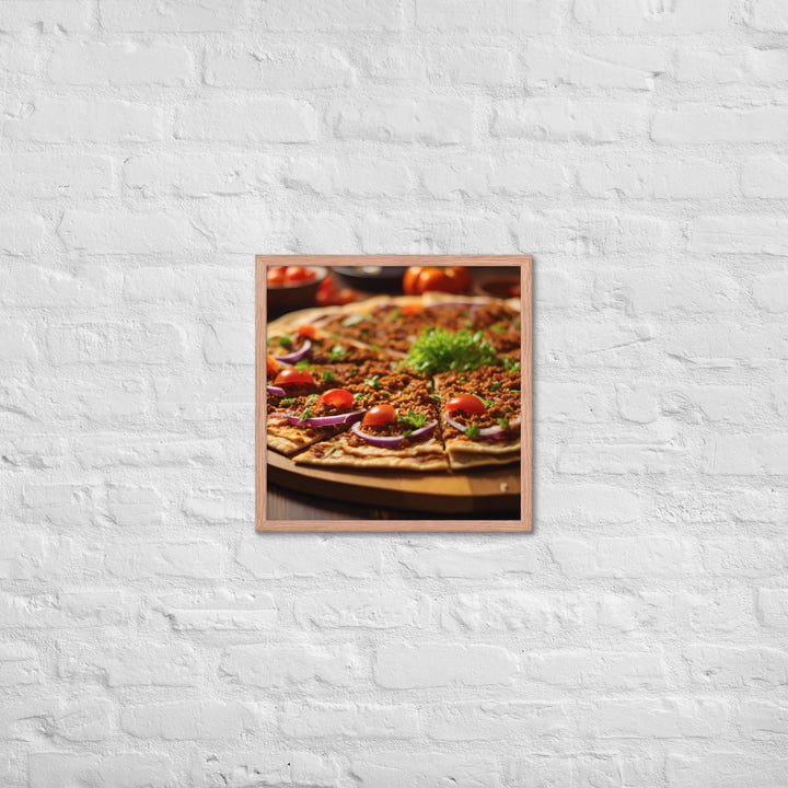Lahmacun Framed poster 🤤 from Yumify.AI