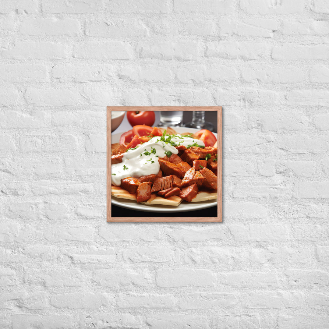 Iskender Kebab Framed poster 🤤 from Yumify.AI