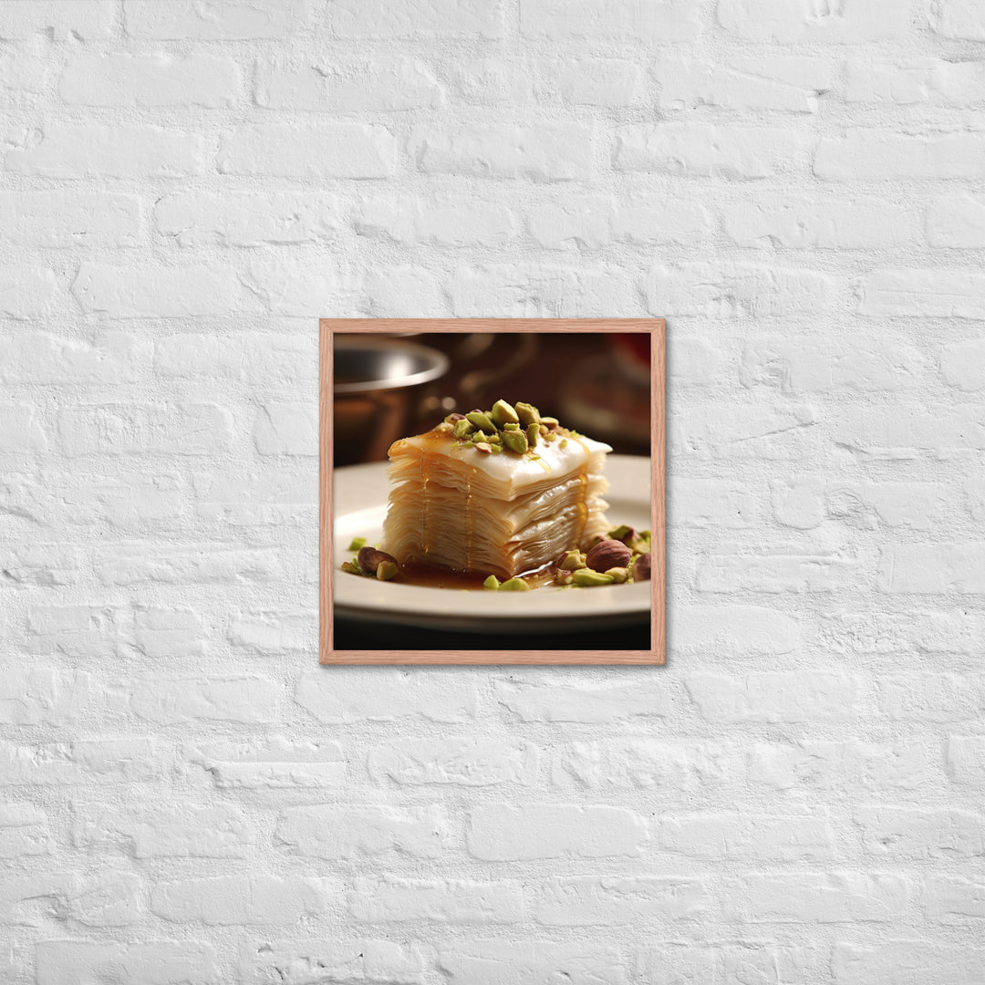 Baklava Framed poster 🤤 from Yumify.AI