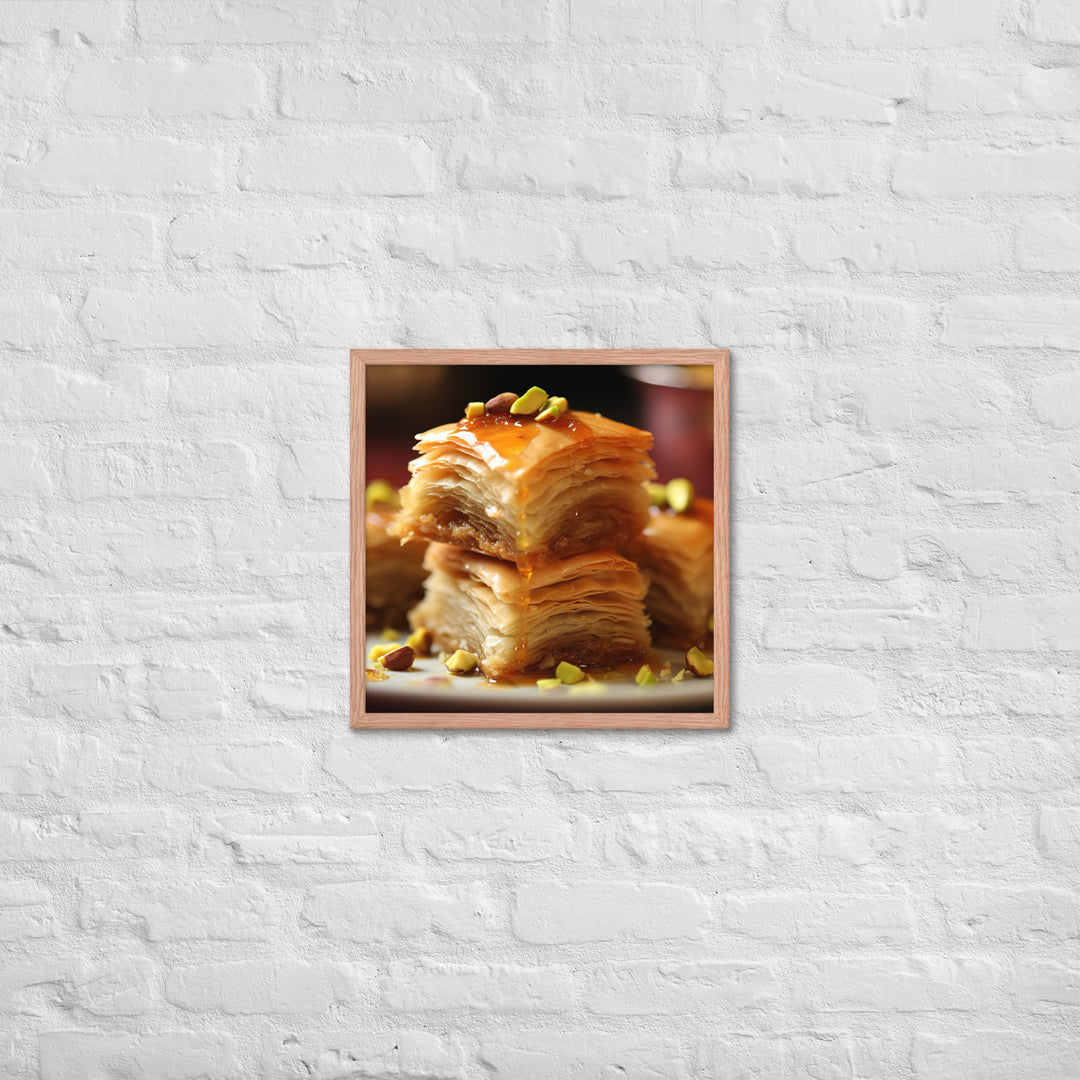 Baklava Framed poster 🤤 from Yumify.AI