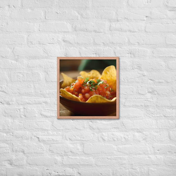 Fresh and Tangy Chips and Salsa Framed poster 🤤 from Yumify.AI