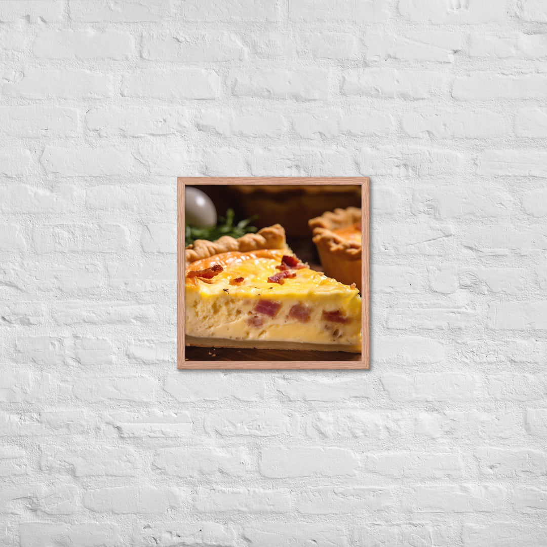 Quiche Lorraine Framed poster 🤤 from Yumify.AI