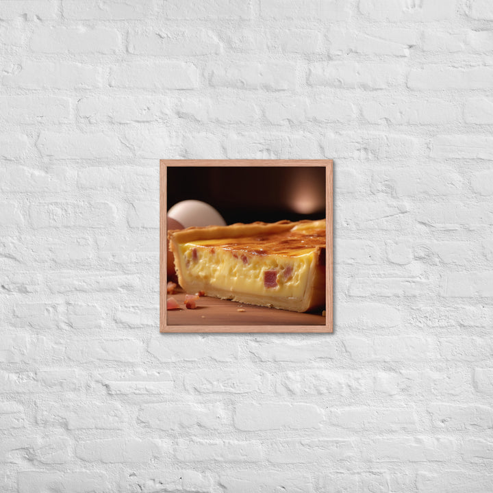 Quiche Lorraine Framed poster 🤤 from Yumify.AI