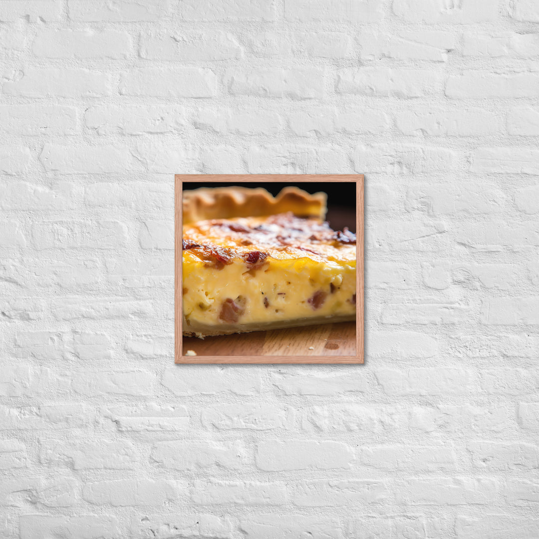 Quiche Lorraine Framed poster 🤤 from Yumify.AI