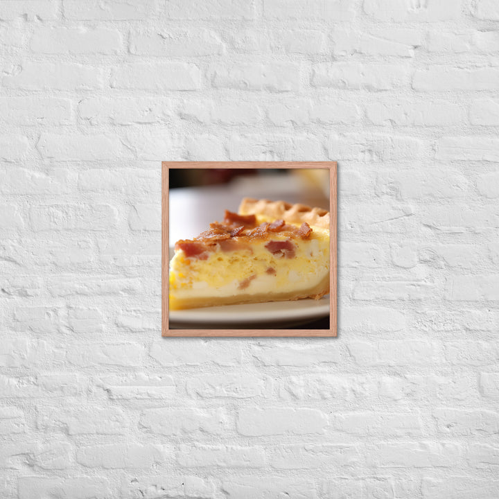 Quiche Lorraine Framed poster 🤤 from Yumify.AI