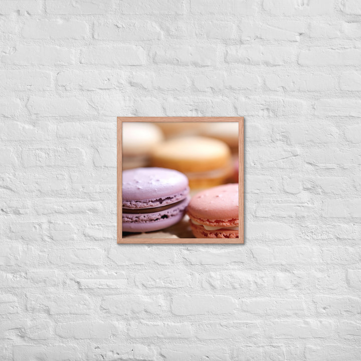 Macarons Framed poster 🤤 from Yumify.AI