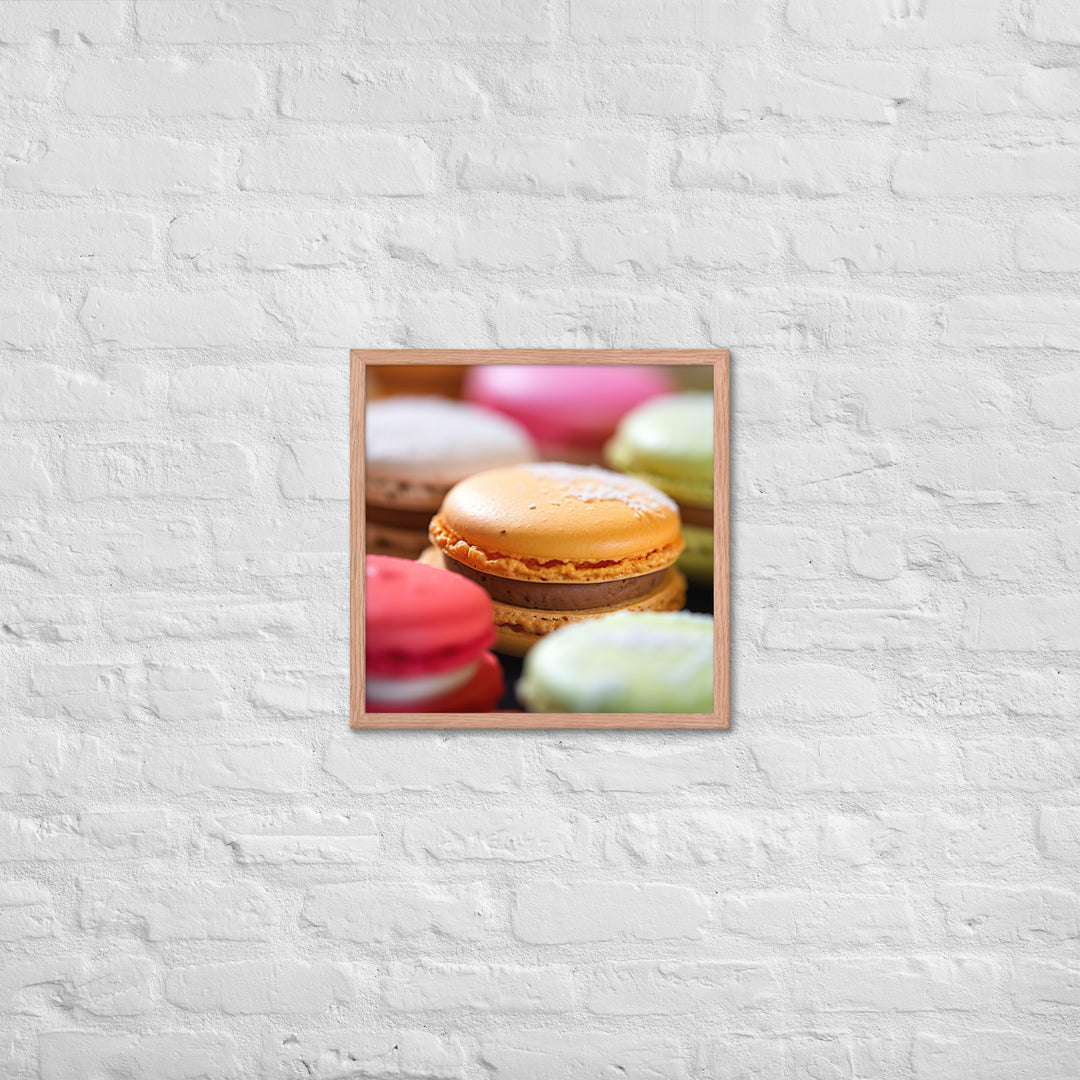 Macarons Framed poster 🤤 from Yumify.AI