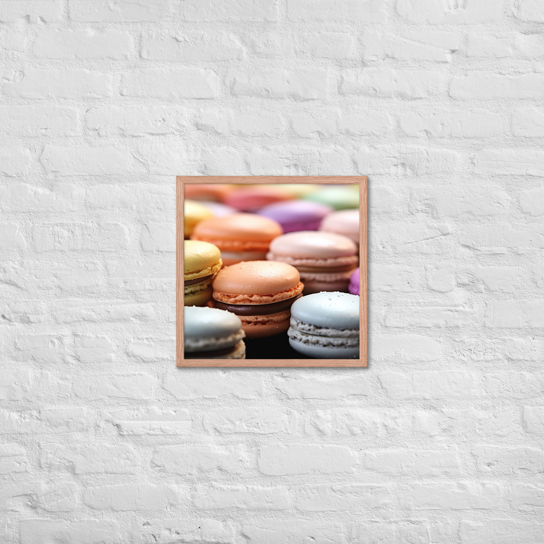 Macarons Framed poster 🤤 from Yumify.AI