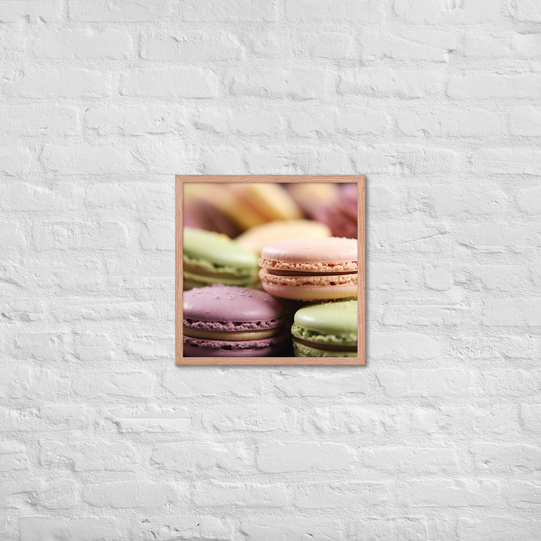 Macarons Framed poster 🤤 from Yumify.AI