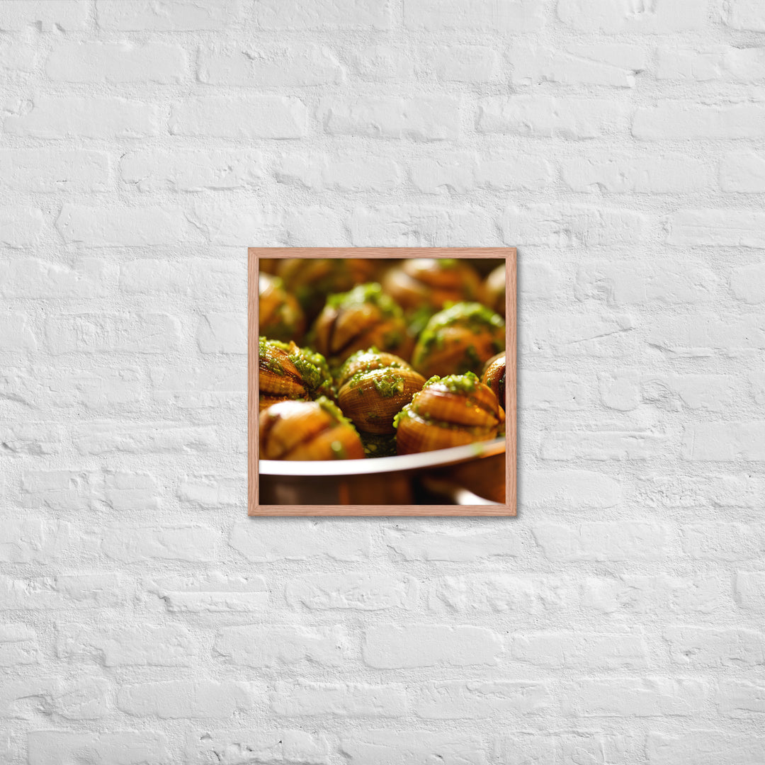 Escargots de Bourgogne Framed poster 🤤 from Yumify.AI