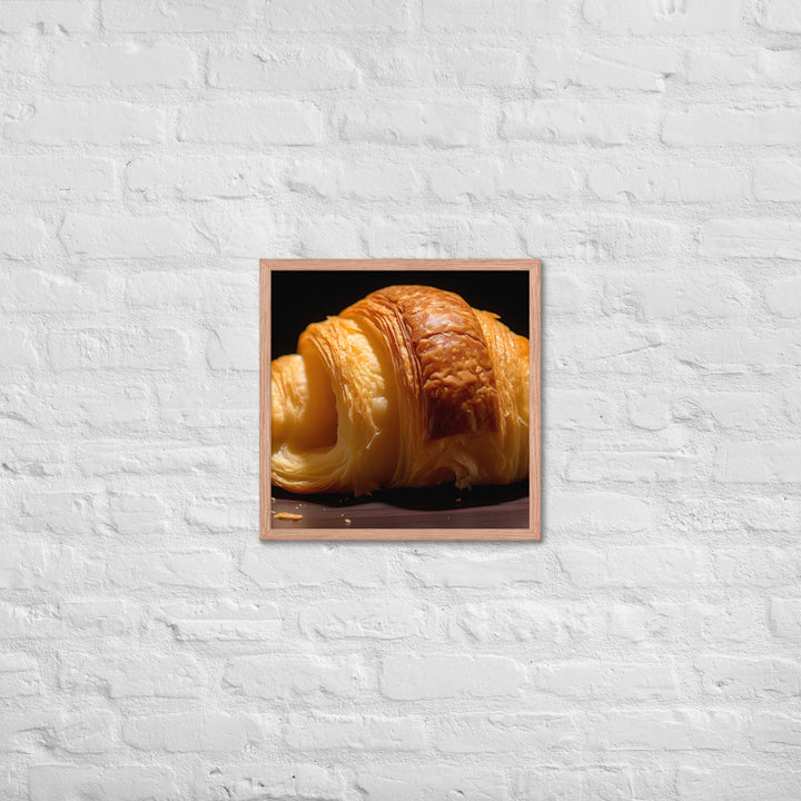 Croissant Framed poster 🤤 from Yumify.AI