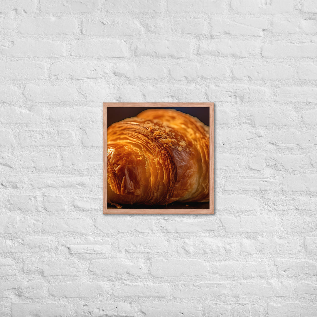 Croissant Framed poster 🤤 from Yumify.AI