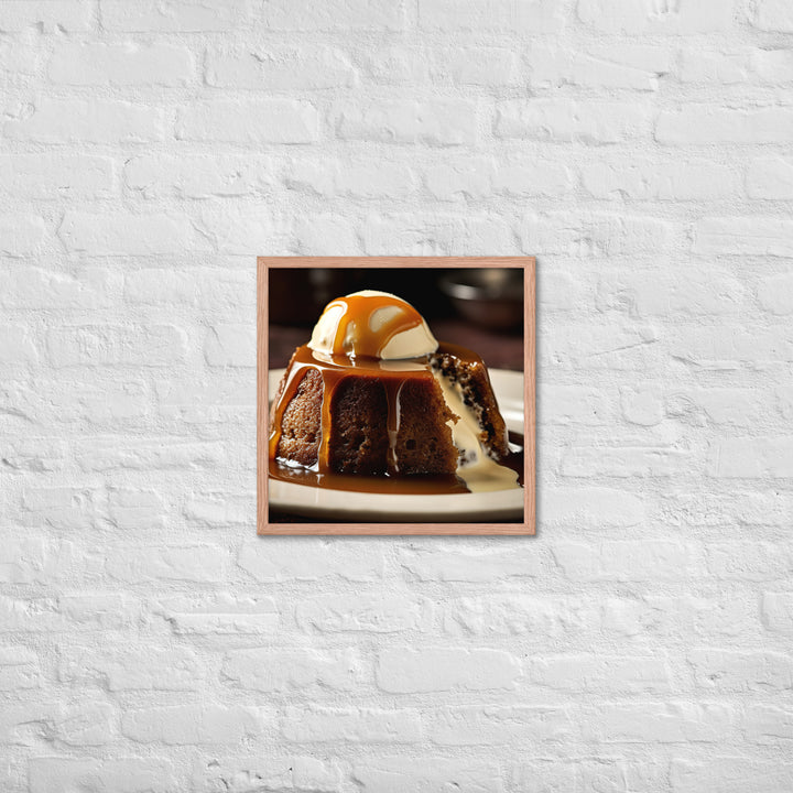 Sticky Toffee Pudding Framed poster 🤤 from Yumify.AI