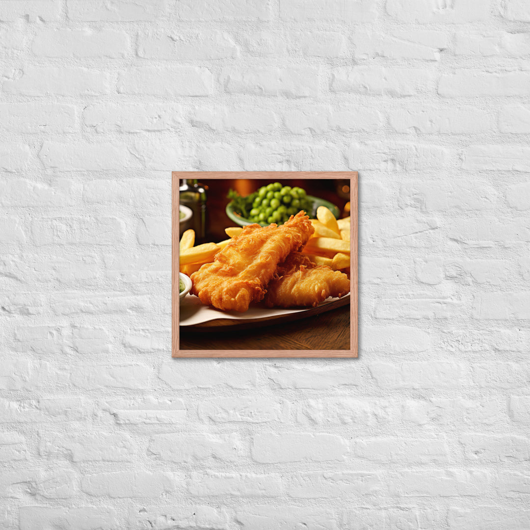 Fish and Chips Framed poster 🤤 from Yumify.AI