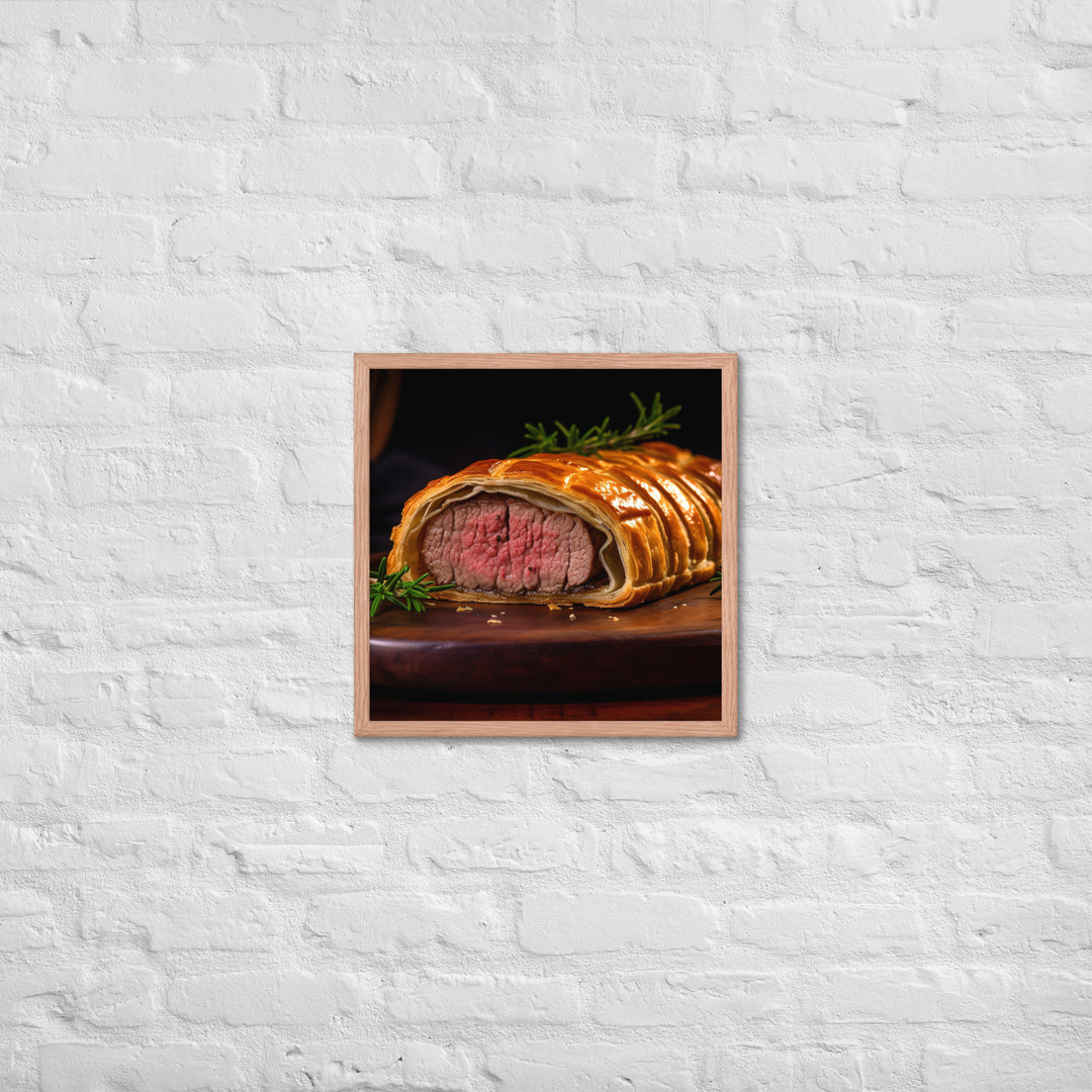 Beef Wellington Framed poster 🤤 from Yumify.AI