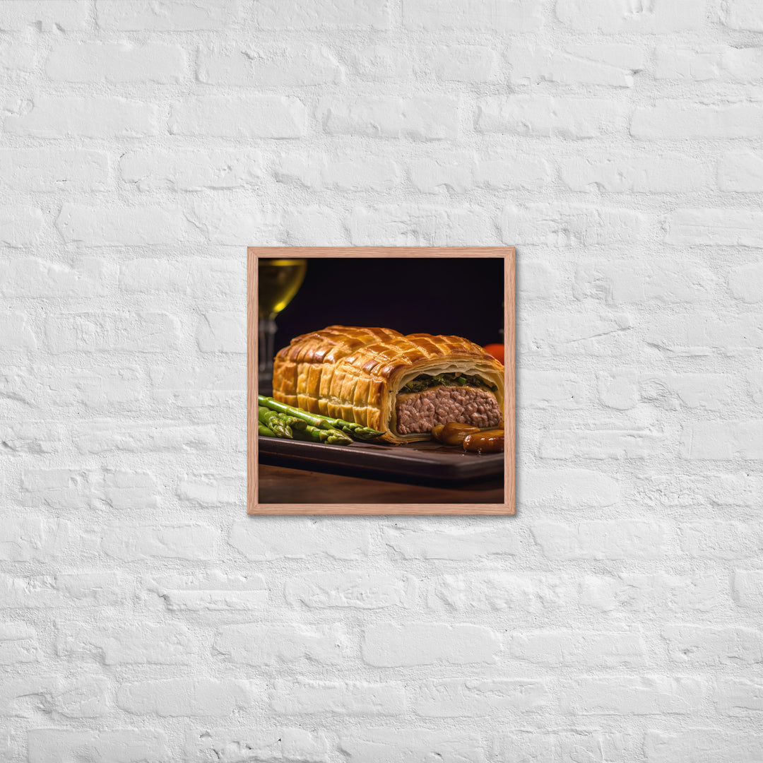 Beef Wellington Framed poster 🤤 from Yumify.AI