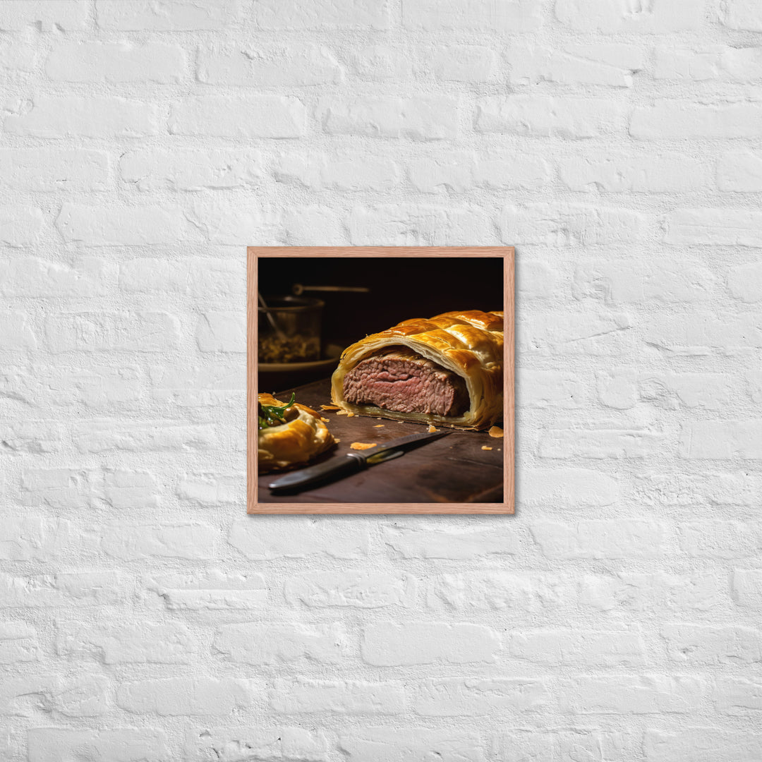 Beef Wellington Framed poster 🤤 from Yumify.AI