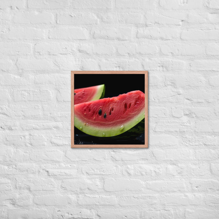 Watermelon Framed poster 🤤 from Yumify.AI