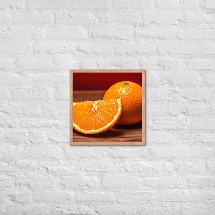 Orange Framed poster 🤤 from Yumify.AI