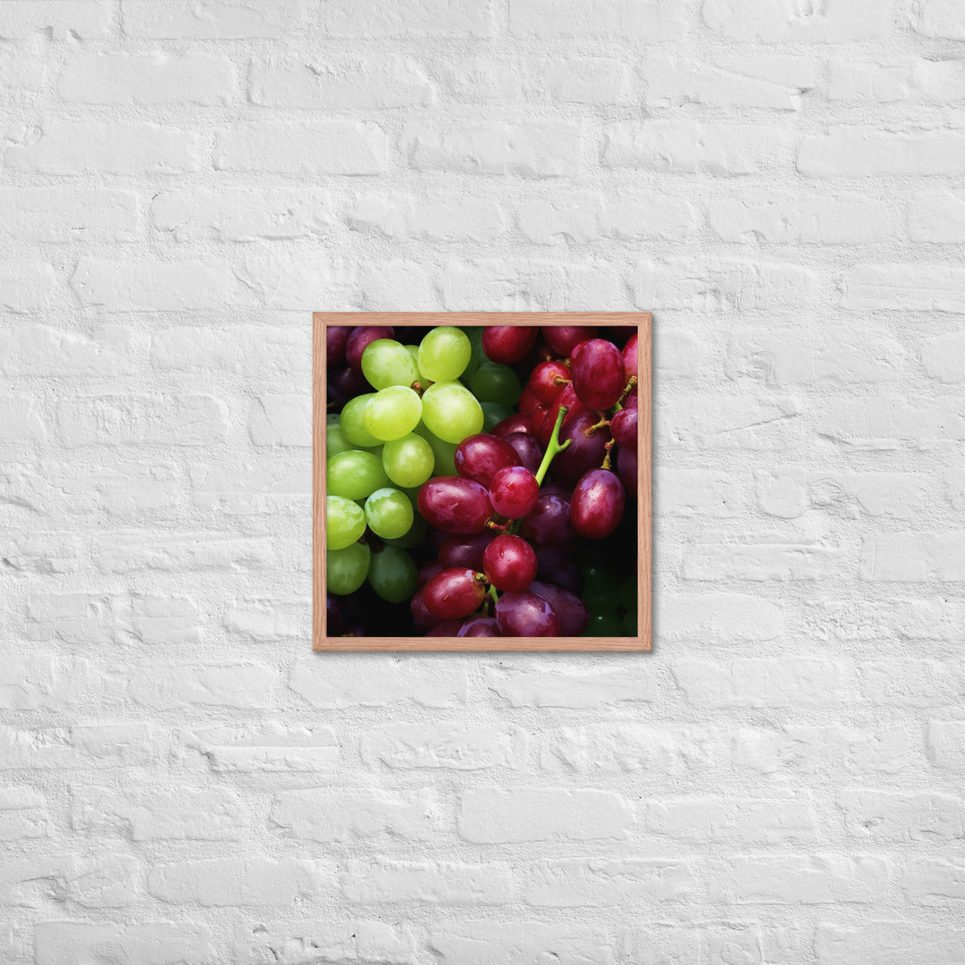 Grapes Framed poster 🤤 from Yumify.AI