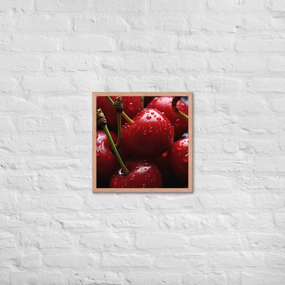 Cherry Framed poster 🤤 from Yumify.AI