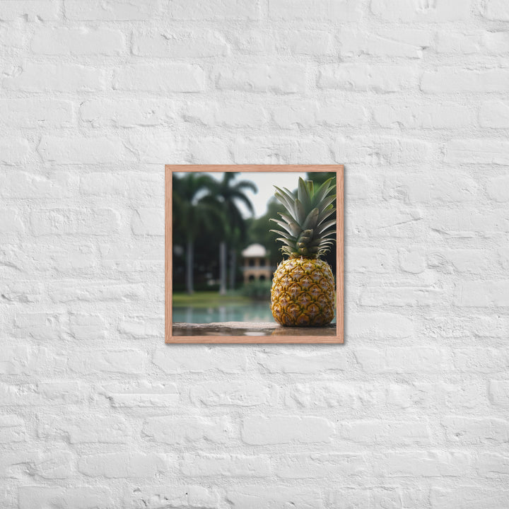 Tropical Oasis Framed poster 🤤 from Yumify.AI