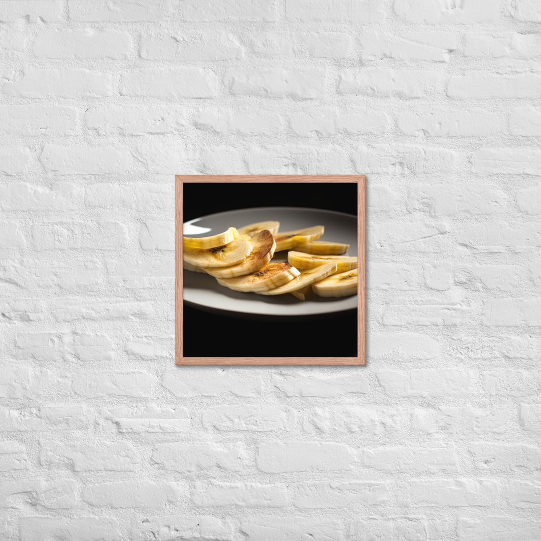 The Beauty of Banana Slices Framed poster 🤤 from Yumify.AI