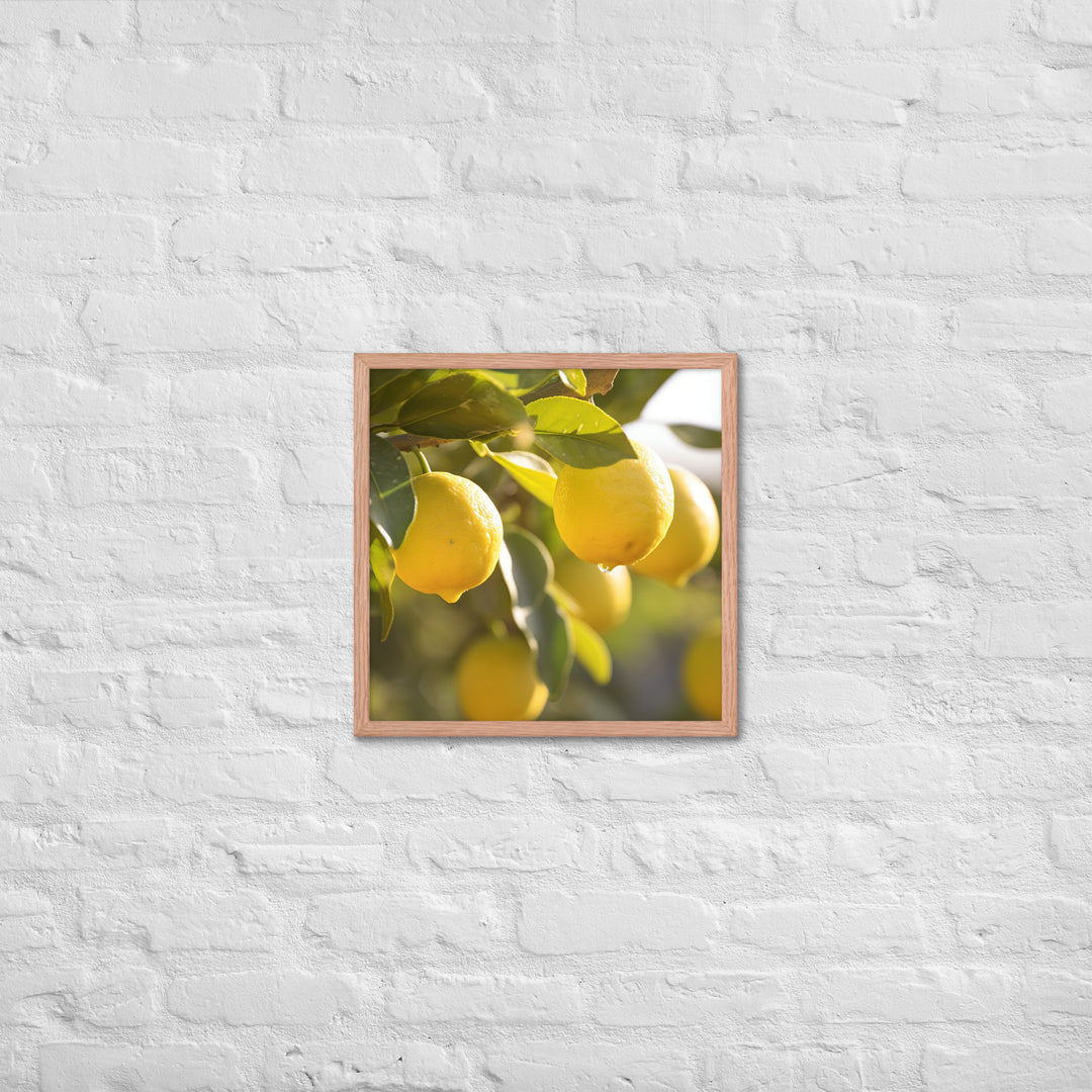 Lemon Tree Framed poster 🤤 from Yumify.AI