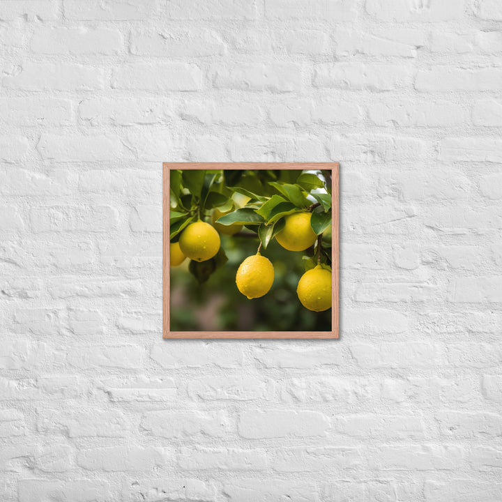 Lemon Tree Framed poster 🤤 from Yumify.AI