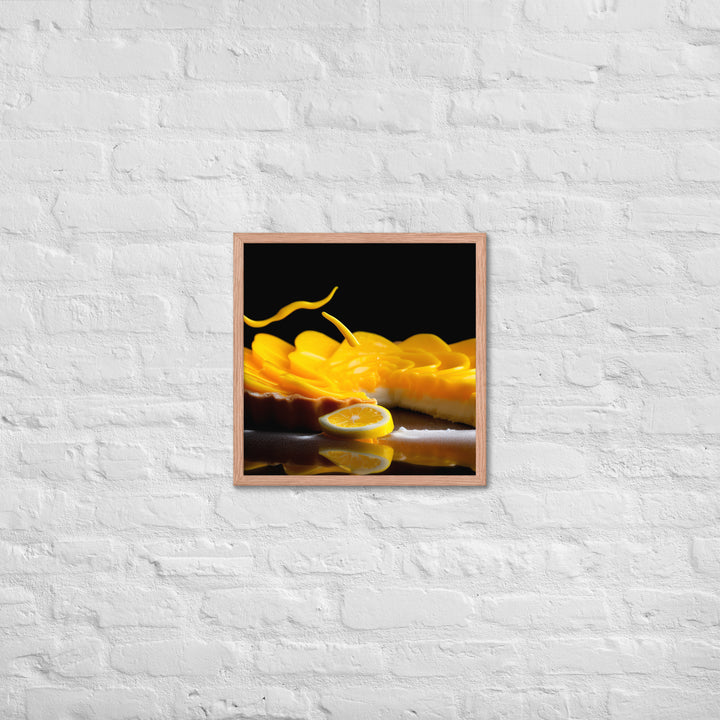 Lemon Tart Framed poster 🤤 from Yumify.AI