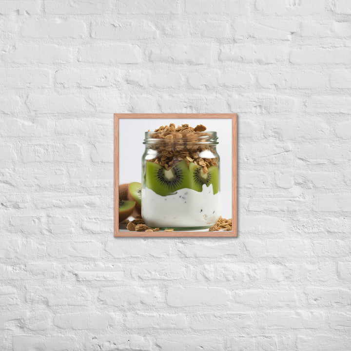 Kiwi Yogurt Parfait Framed poster 🤤 from Yumify.AI