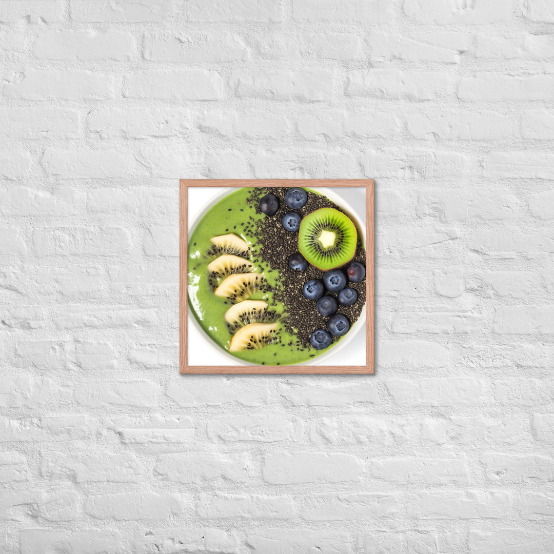 Kiwi Smoothie Bowl Framed poster 🤤 from Yumify.AI
